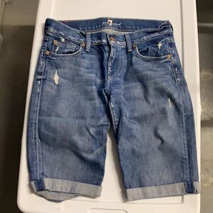 7 for all Mankind women’s Sz 26 denim shorts